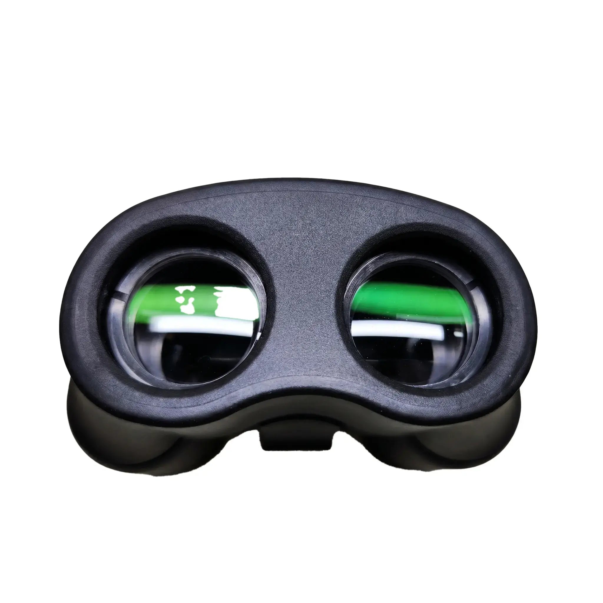 Detailed view of the FMC green film coating on APRESYS M0825 lenses for maximum light transmission.