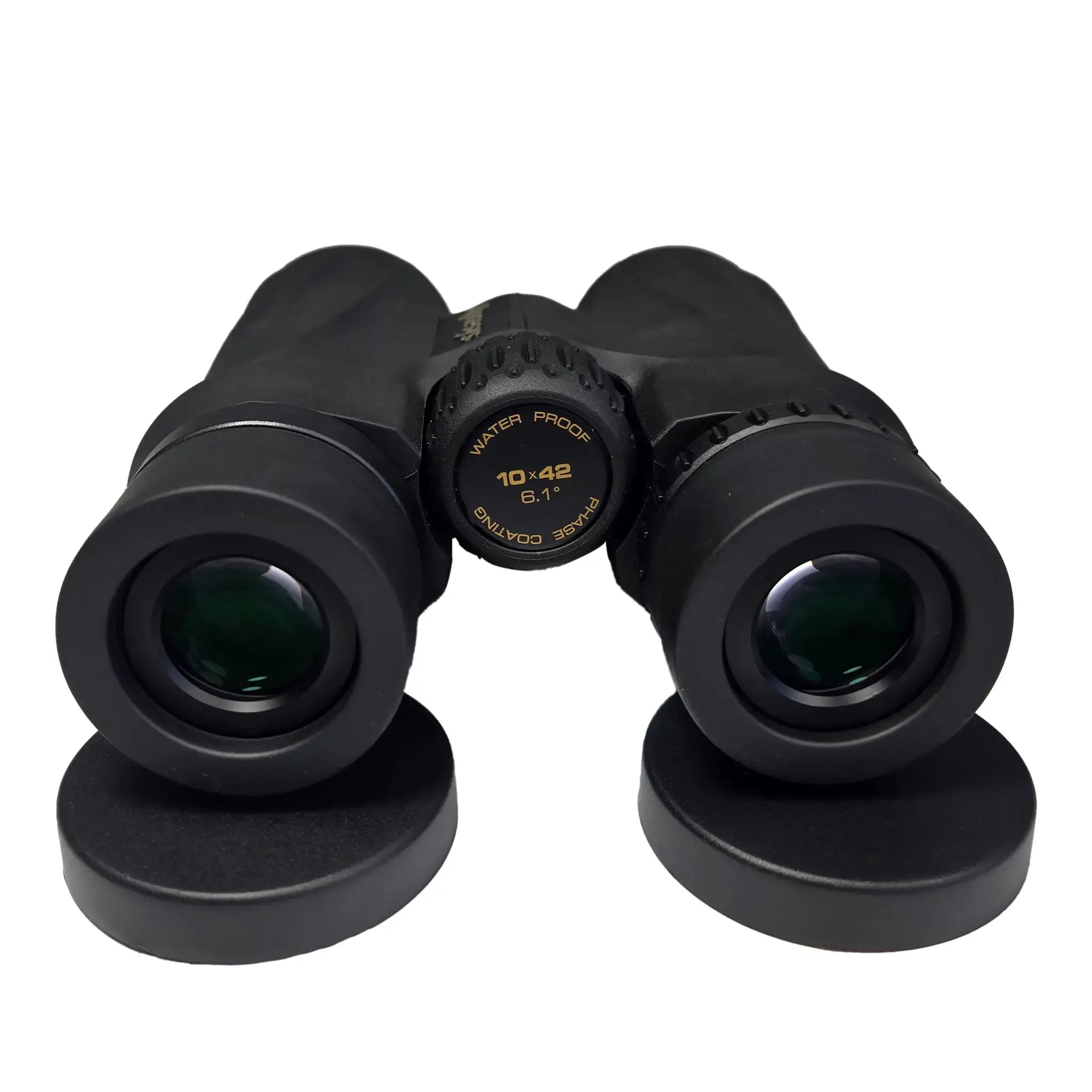 close-up of APRESYS S4210 binocular eyepieces showing reflective optical coatings and premium viewing lens detail
